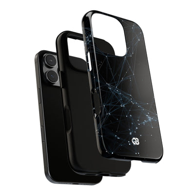 Black Tough Phone Case for iPhone - Arctic Neural Mesh