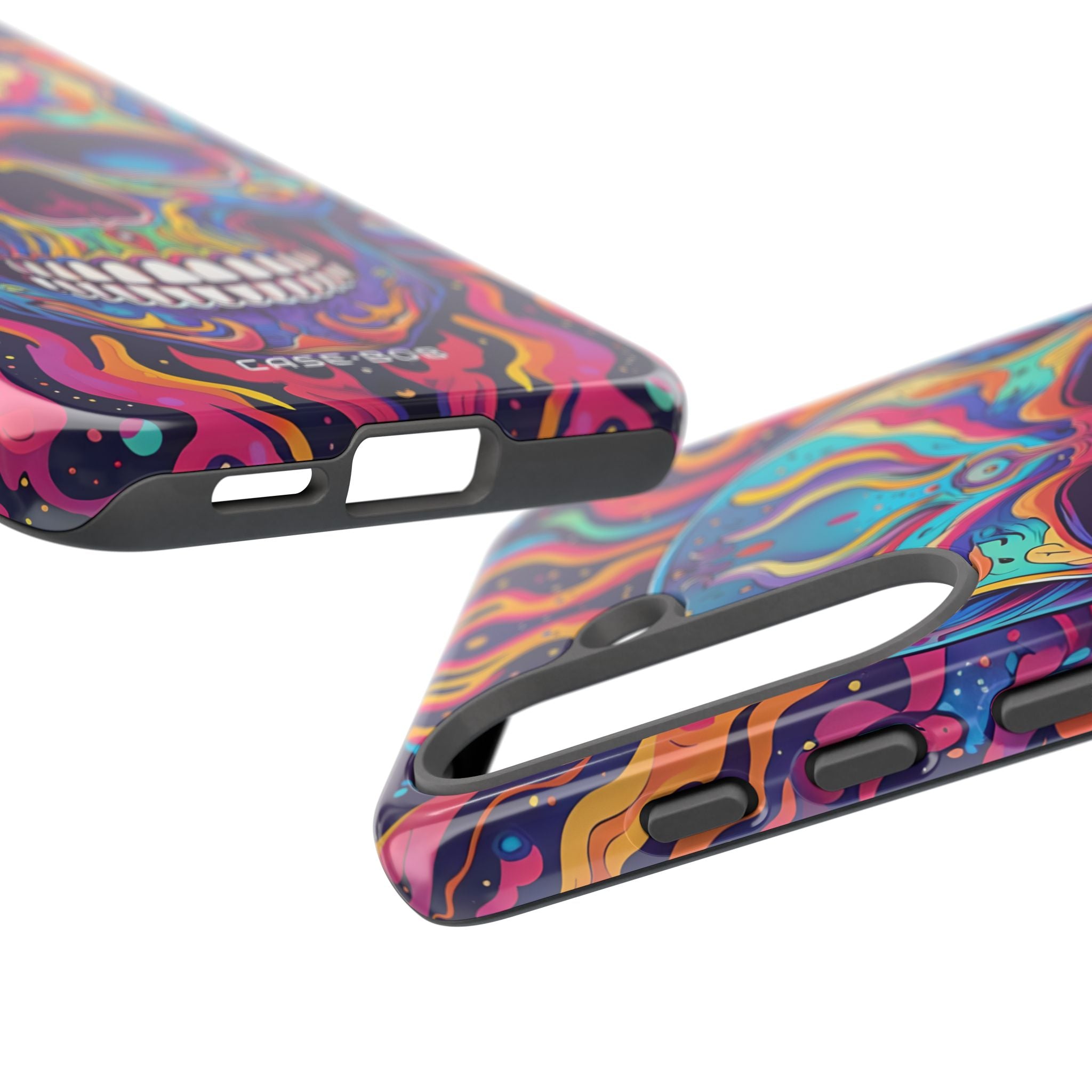 Flaming Skull Samsung S25 Case - Tough