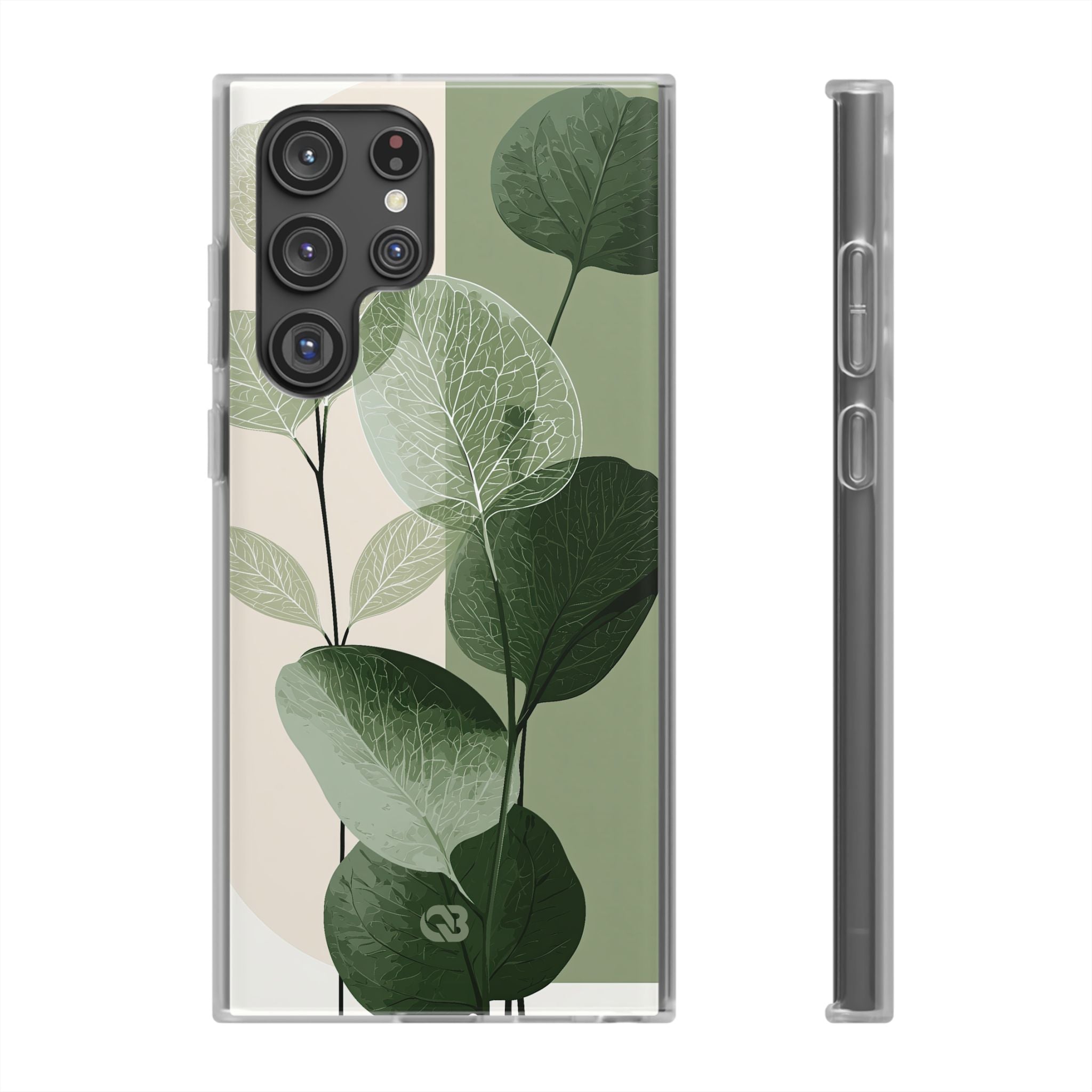 Green Lite Phone Case for Samsung - Sage Leaf Skeletals