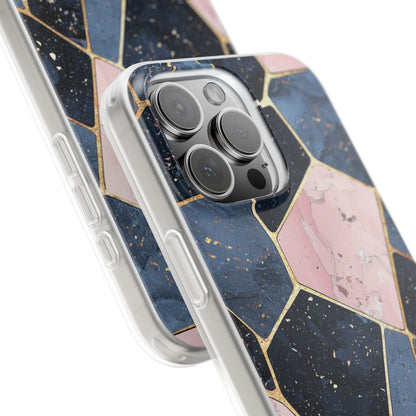 Golden Mosaic iPhone 16 Pro Max Cover - Blød