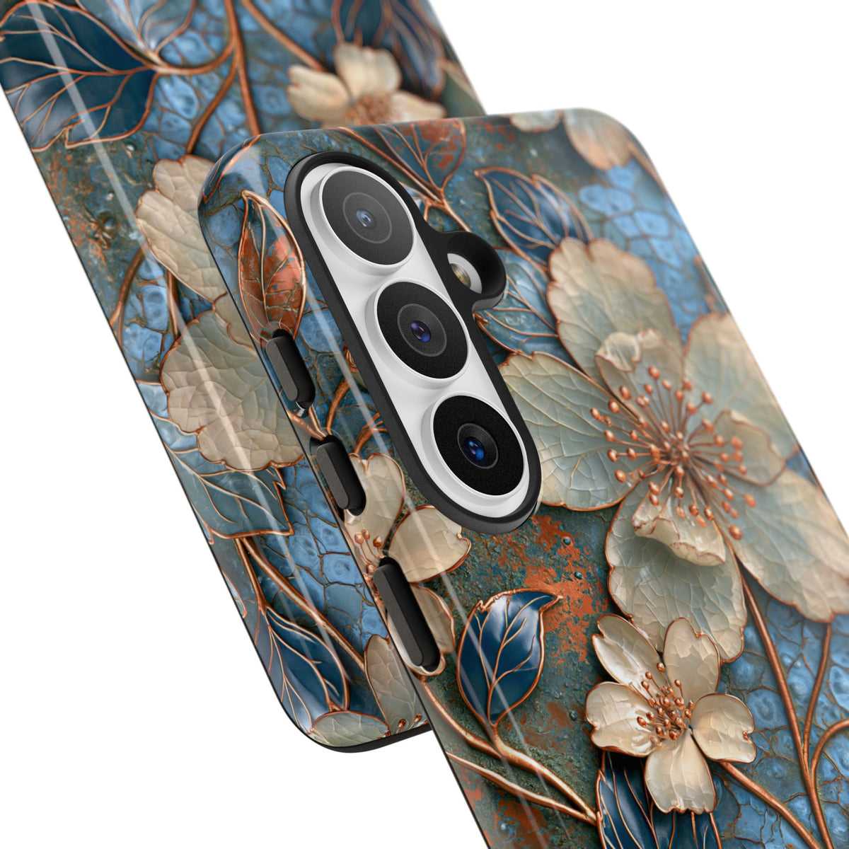 Gilded Blossom Reverie · Tough Phone Case for Samsung · Teal