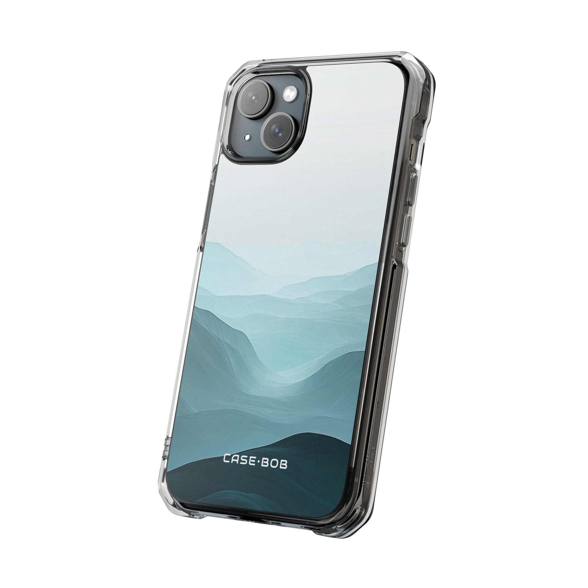 Teal Mist Mountains iPhone 15 Plus Case - Impact