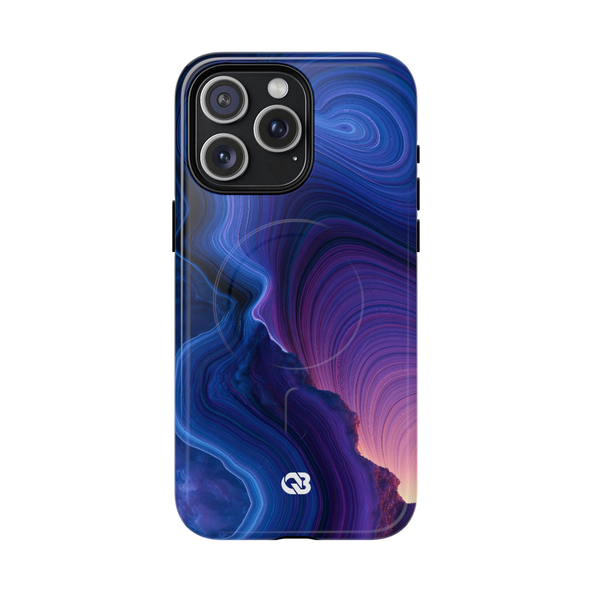 Radiant Strata · Tough 2.0 Magnetic Phone Case for iPhone · Blue