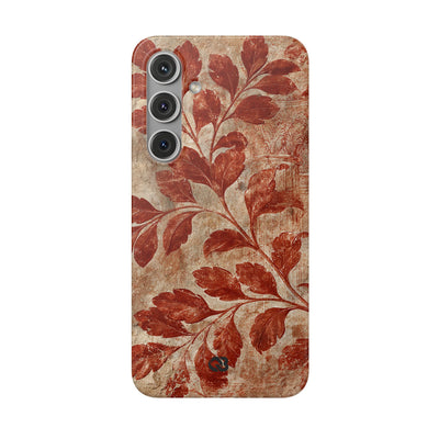 Terracotta Botanical Fresco · Lite Phone Case for Samsung · Red