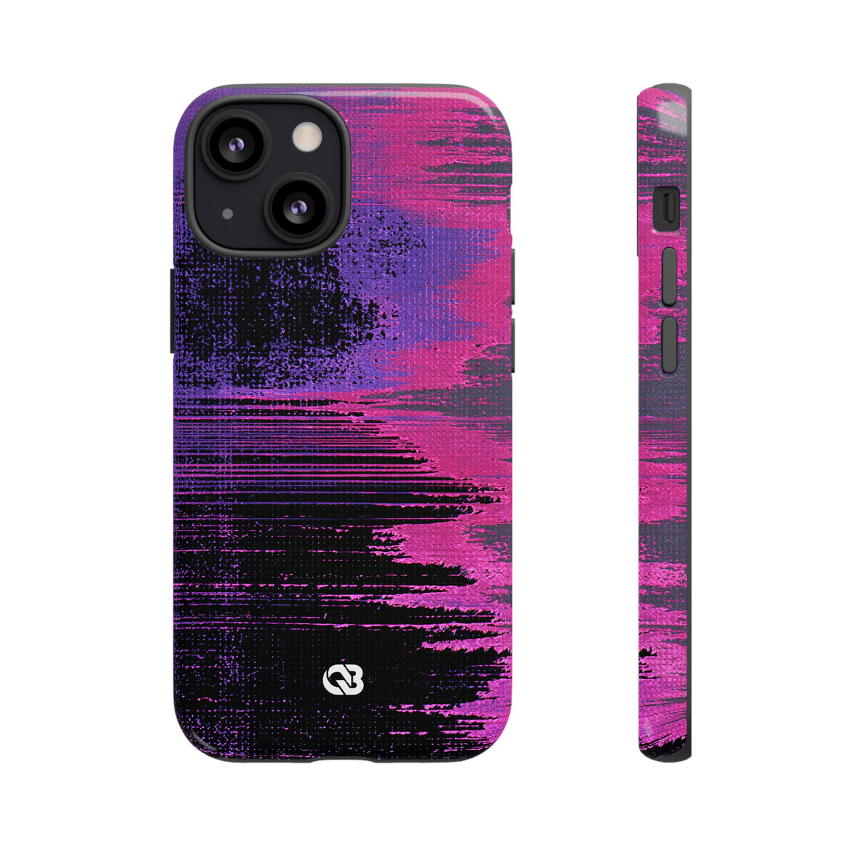 Neon Signal Shift · Tough Phone Case for iPhone · Purple