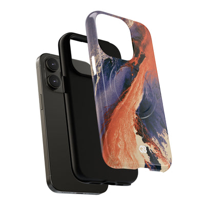 Solar Aura Drift · Tough 2.0 Magnetic Phone Case for iPhone · Orange