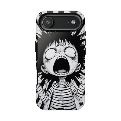 Chaotic Monochrome Scream · Tough Fundas para teléfono para iPhone
