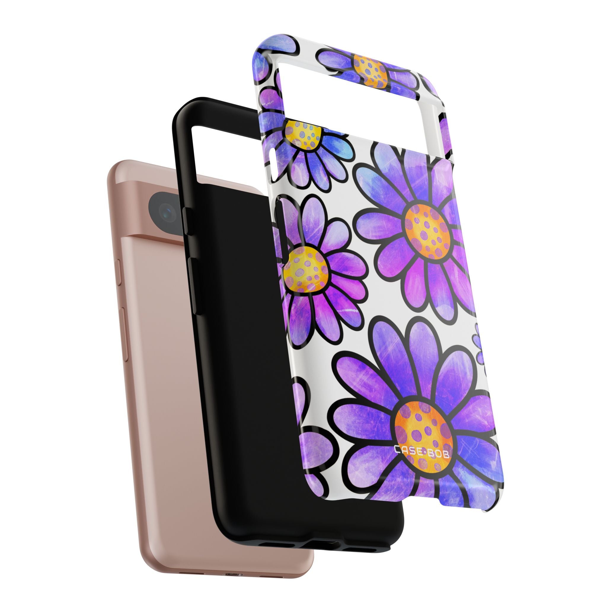 Polka Dot Blooms Google Pixel 8 Case - Tough