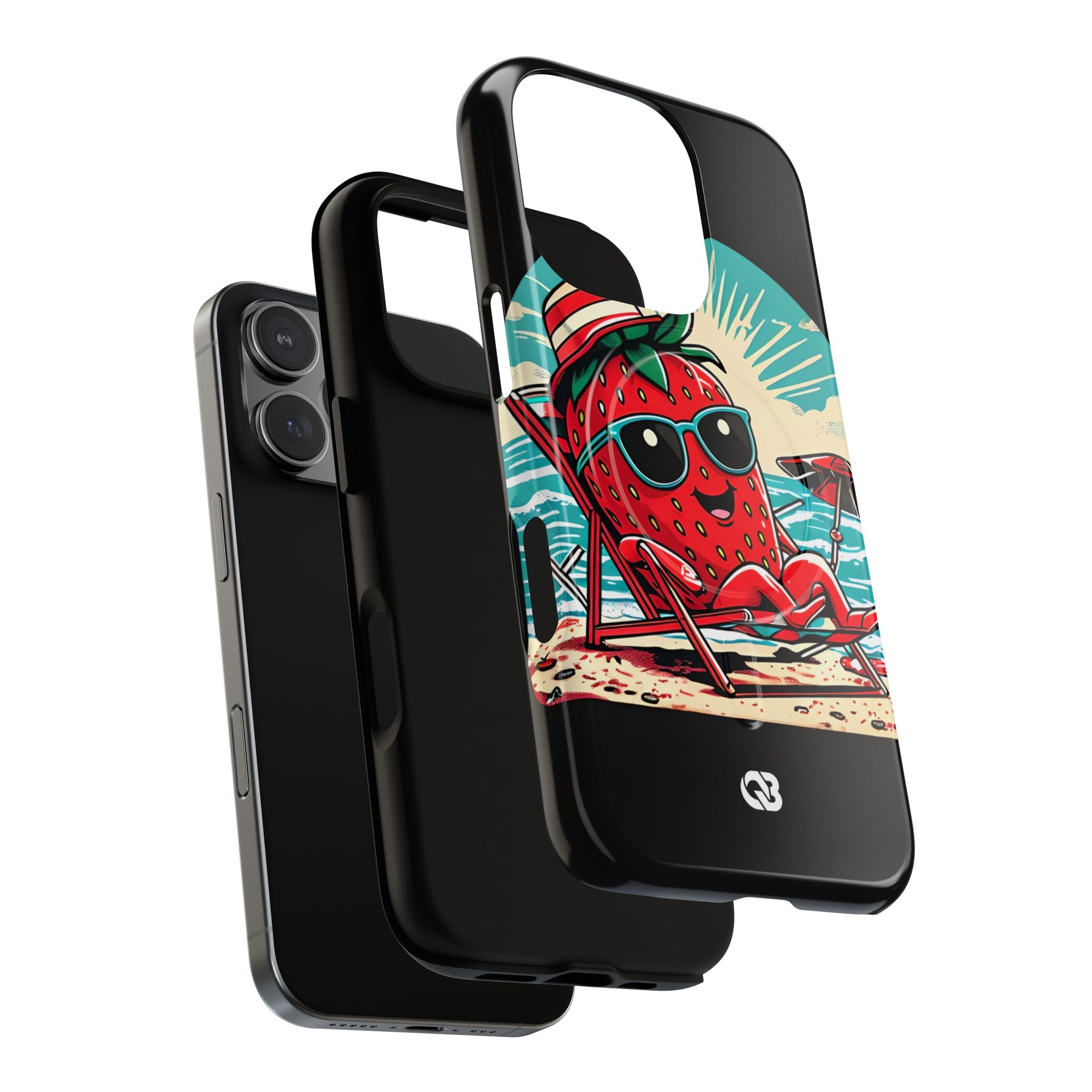 Retro Coastal Berry · Tough+ Coque de téléphone pour iPhone · MagSafe