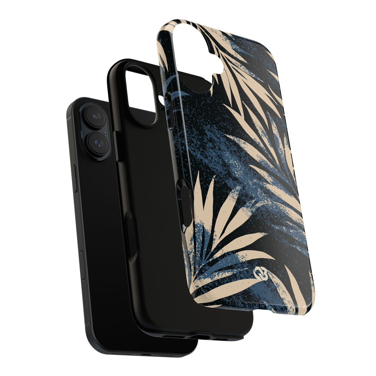 Indigo Palm Horizon · Tough Phone Case for iPhone · Blue