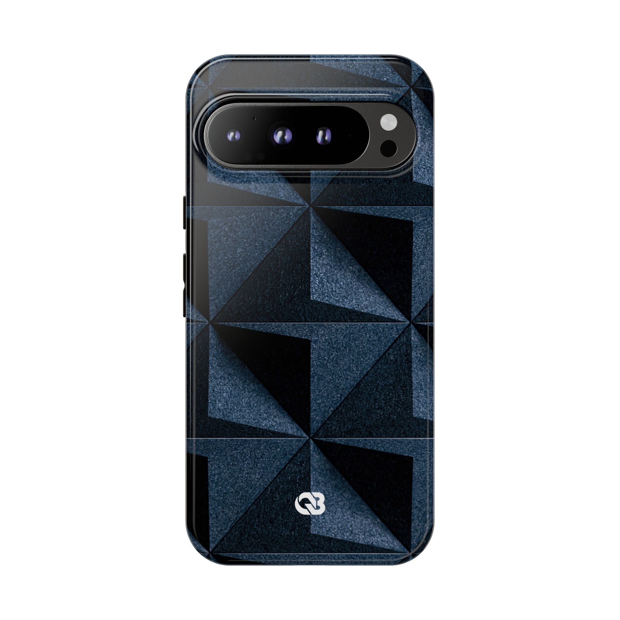 Blue Tough Phone Case for Google Pixel - Indigo Basalt Facets