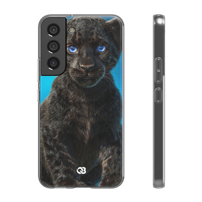 Sapphire Gaze Panther · Soft Phone Case for Samsung