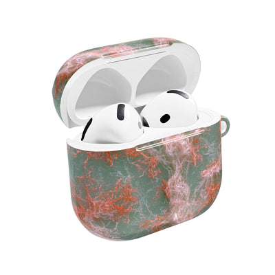 Coral Pixel Matrix · Hard Case for AirPods & AirPods Pro · Green