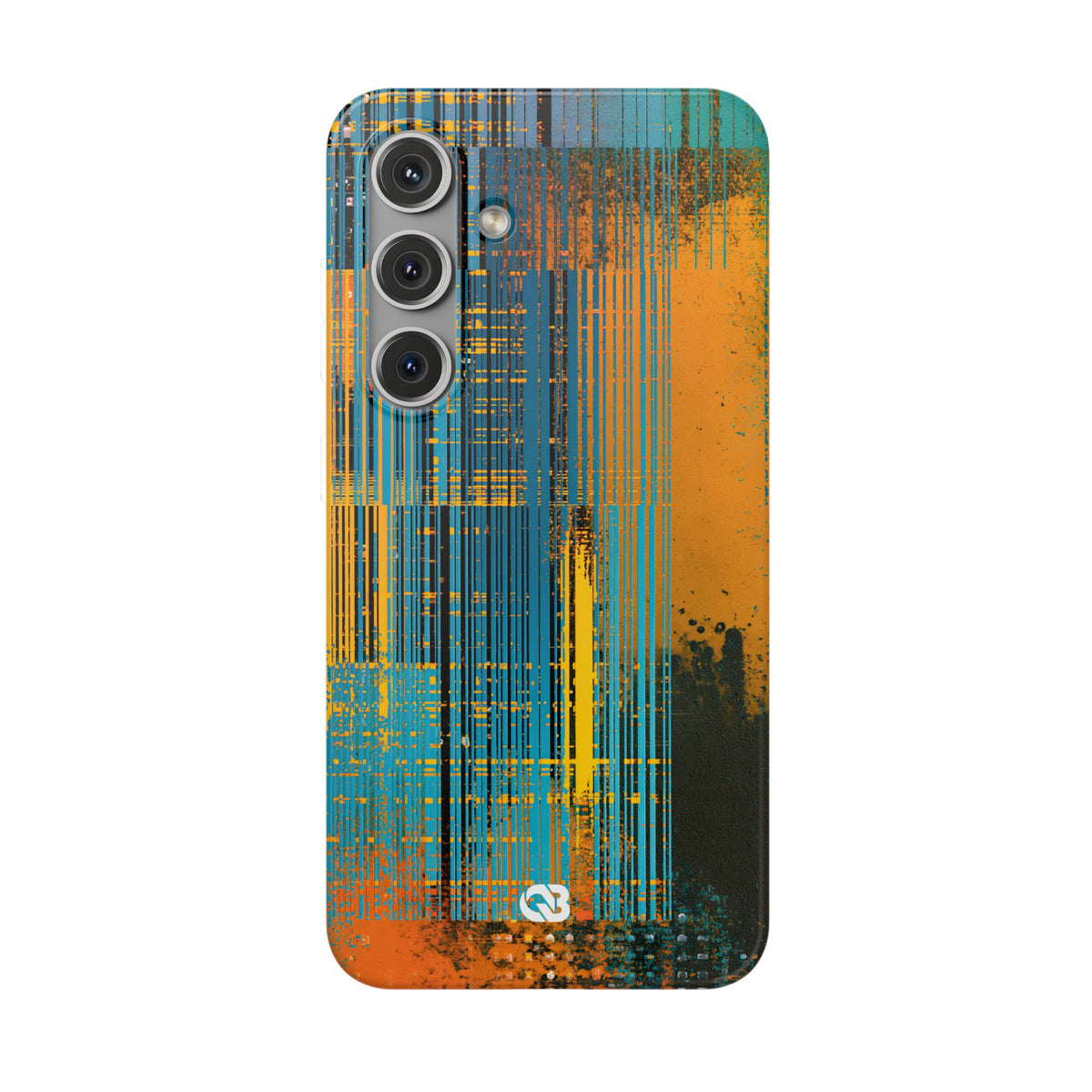 Cyber Glitch Stream · Lite Phone Case for Samsung · Teal