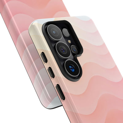 Blush Horizon Waves · Tough Phone Case for Samsung · Pink