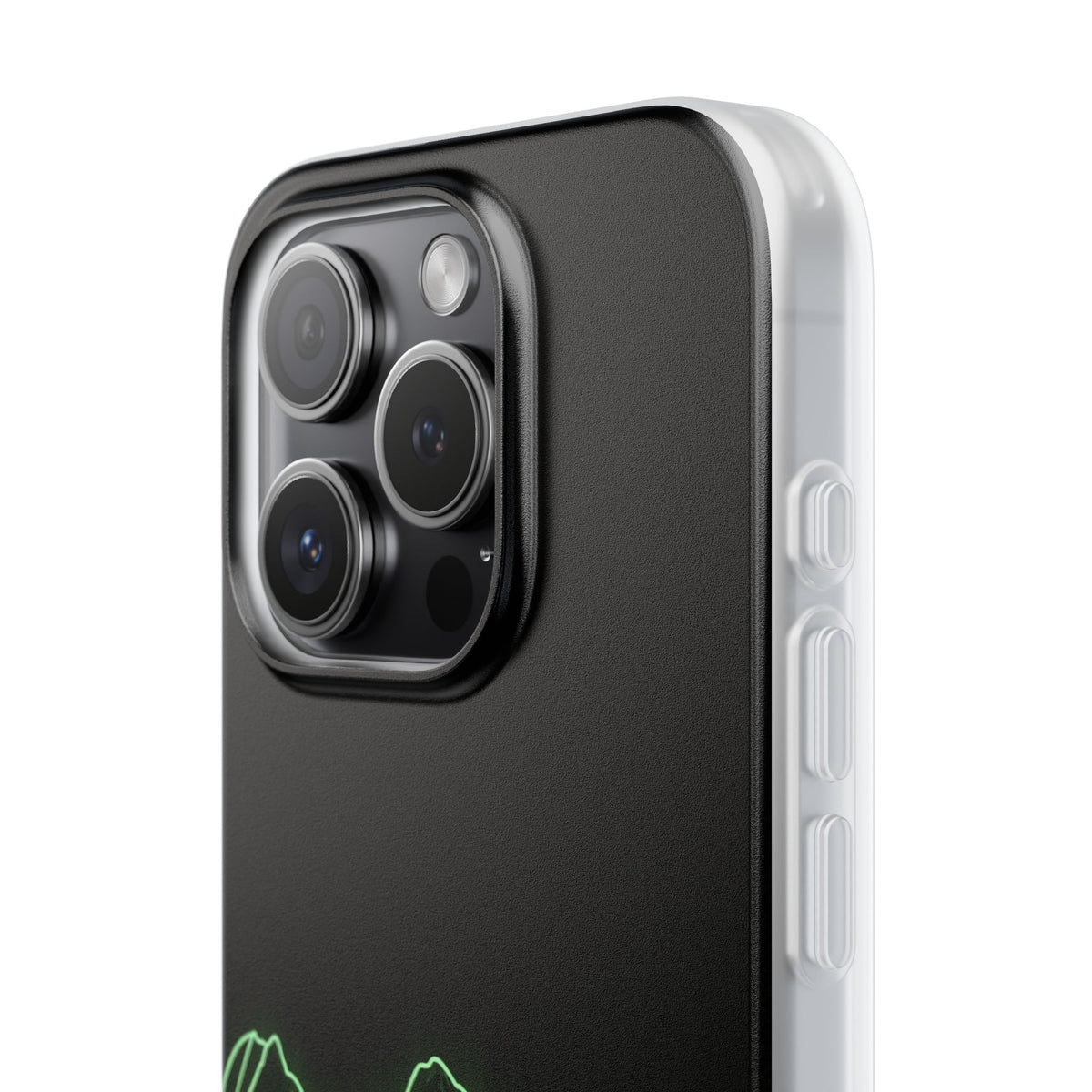Nordic Mountain Contour · Lite Phone Case for iPhone ·  Black