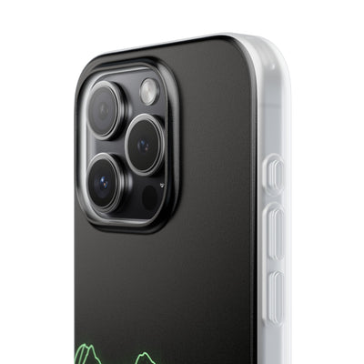 Nordic Mountain Contour · Lite Phone Case for iPhone ·  Black
