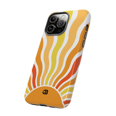 Amber Solar Waves · Tough Phone Case for iPhone