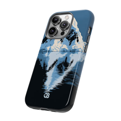 Blue Tough Phone Case for iPhone - Arctic Summit Mirror