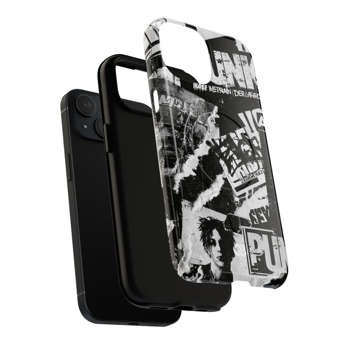 Underground Punk Collage · Tough 2.0 Magnetic Phone Case for iPhone · Black
