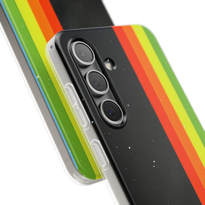 Retro Galactic Stripes · Soft Handyhülle für Samsung