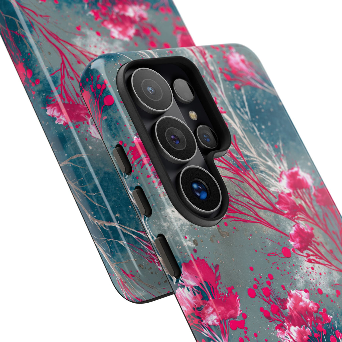 Cyber Blossom · Tough Phone Case for Samsung · Teal