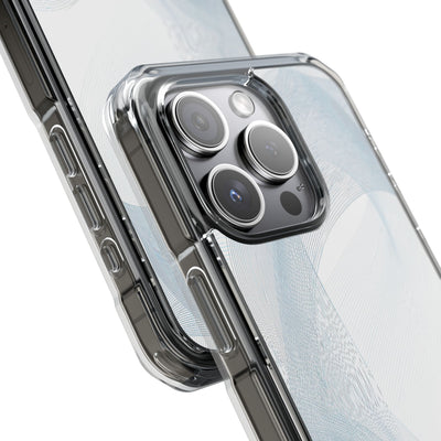 White Impact MagSafe Phone Case for iPhone - Arctic Line Current