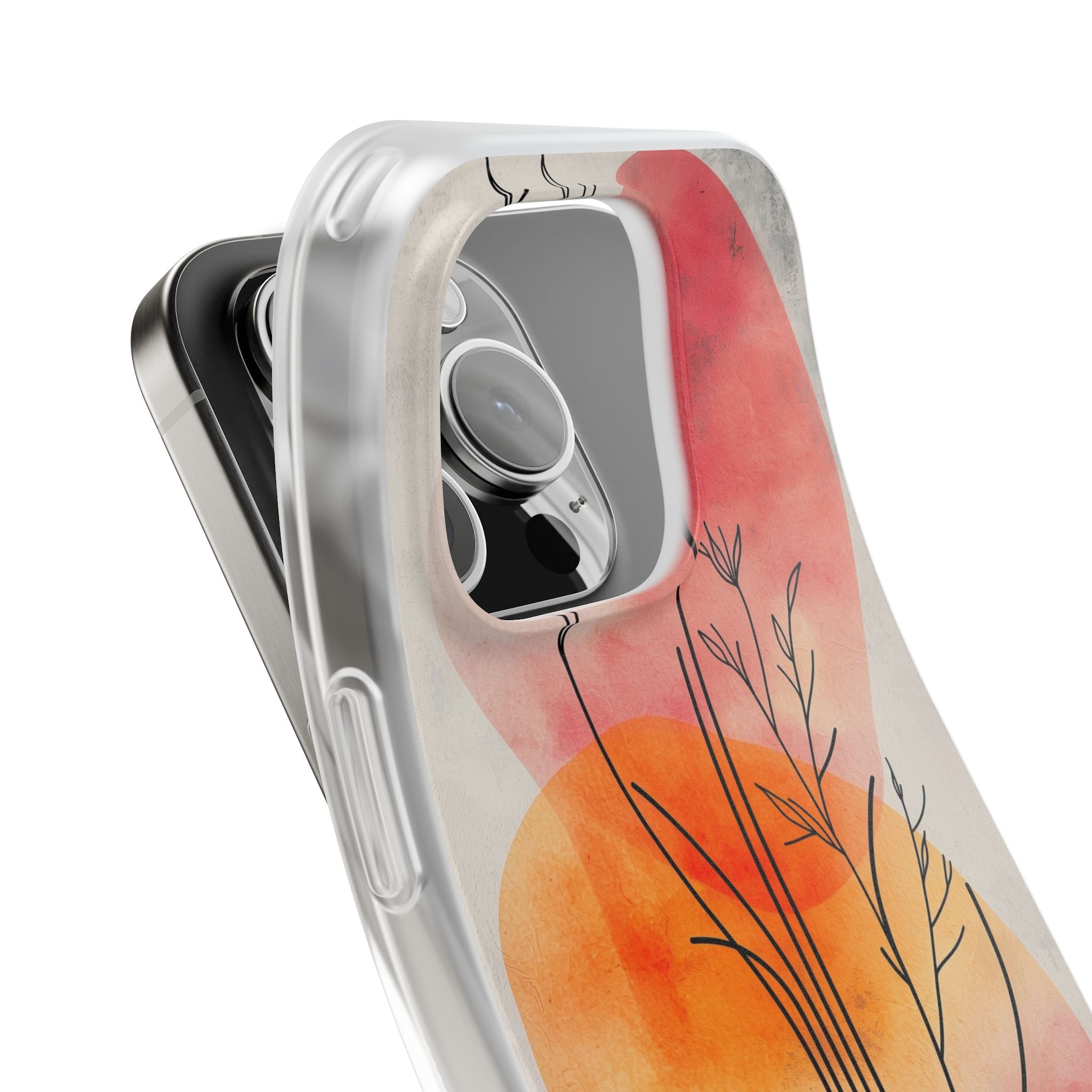Crimson Bloom Lineage · Soft Phone Case for iPhone