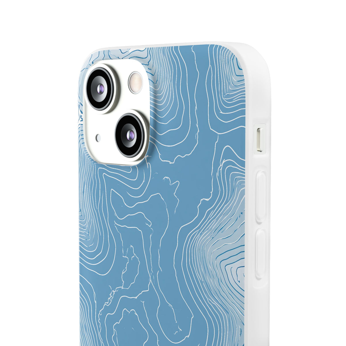 Glacial Basin Topo · Lite Phone Case for iPhone ·  Blue
