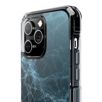 Teal Impact MagSafe Phone Case for iPhone - Arctic Neural Mesh