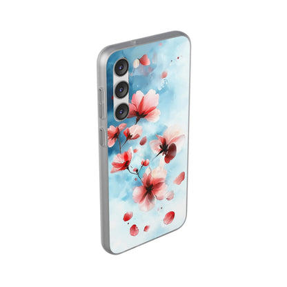 Pink Blossom Drift Samsung S23 Plus Case - Soft