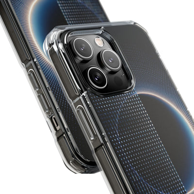 Luminous Meridian · Clear Impact Magnetic Phone Case for iPhone · Black