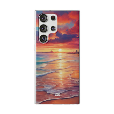 Crimson Shore Horizon · Soft Handyhülle für Samsung