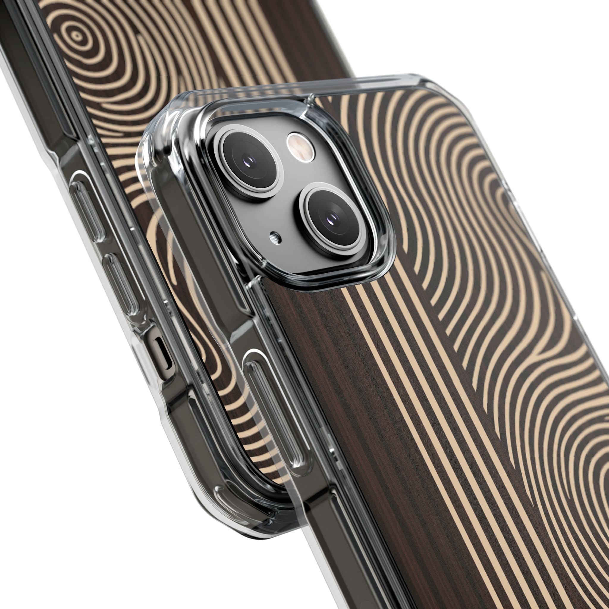 Brown Impact MagSafe Phone Case for iPhone - Espresso Sand Ridge