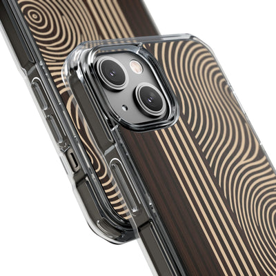 Brown Impact MagSafe Phone Case for iPhone - Espresso Sand Ridge