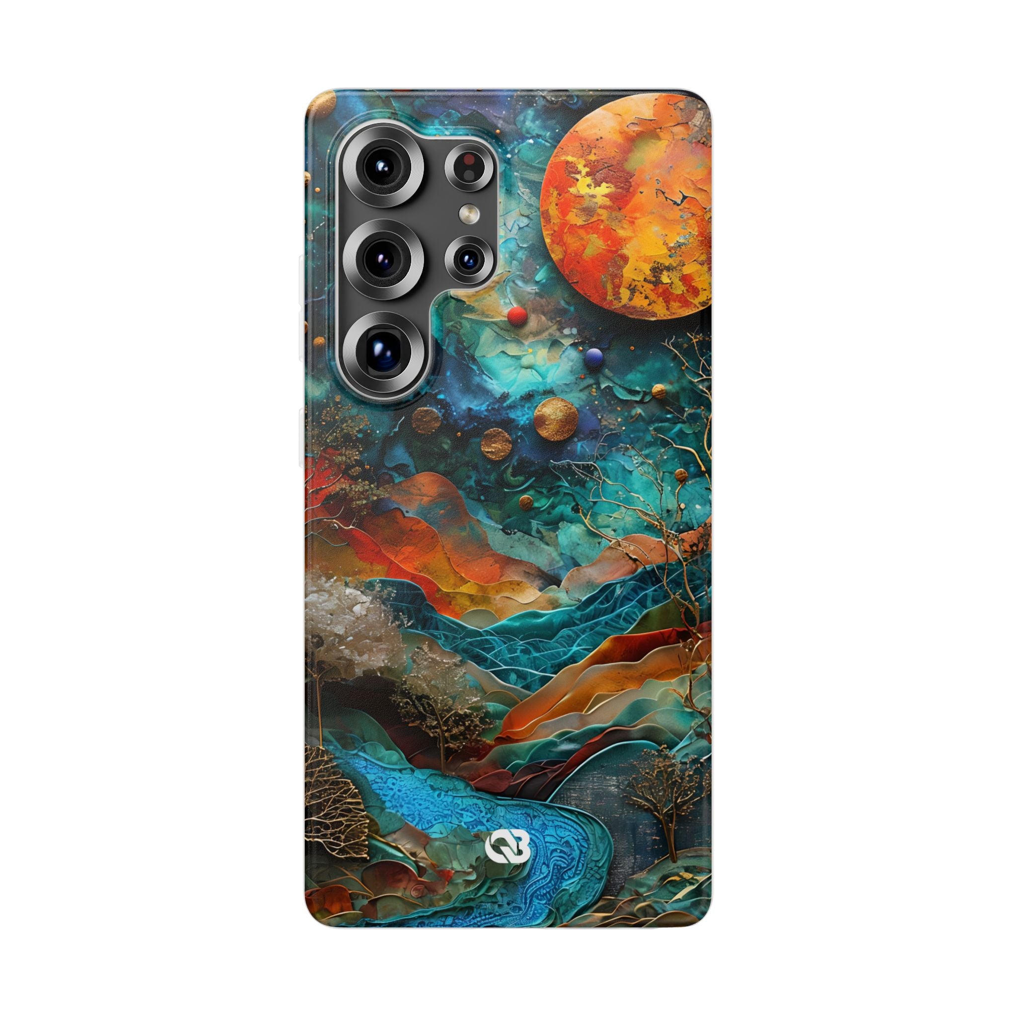 Copper Horizon Drift · Soft Phone Case for Samsung