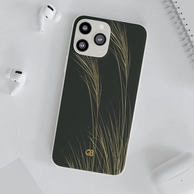 Golden Whispering Reeds · Lite Phone Case for iPhone ·  Green