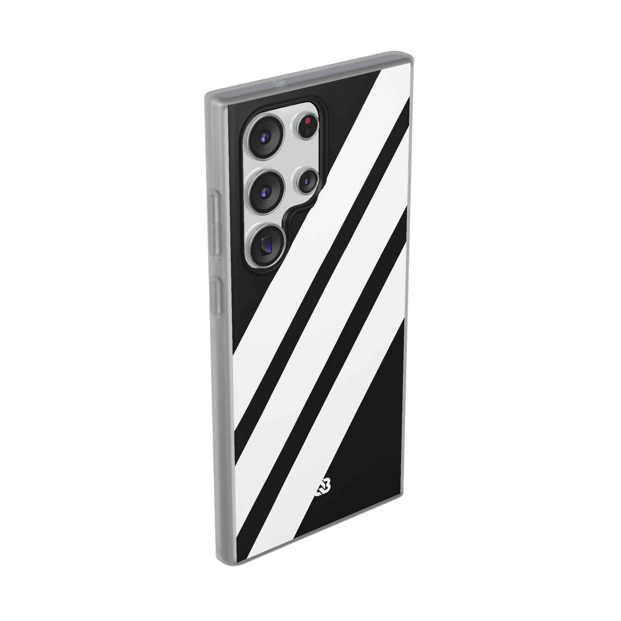 Obsidian White Bars · Soft Phone Case for Samsung