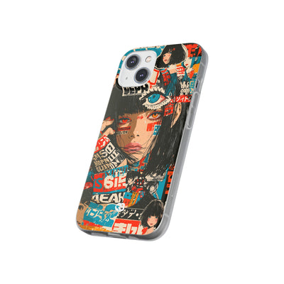 Shibuya Street Collage · Lite Phone Case for iPhone ·  Red