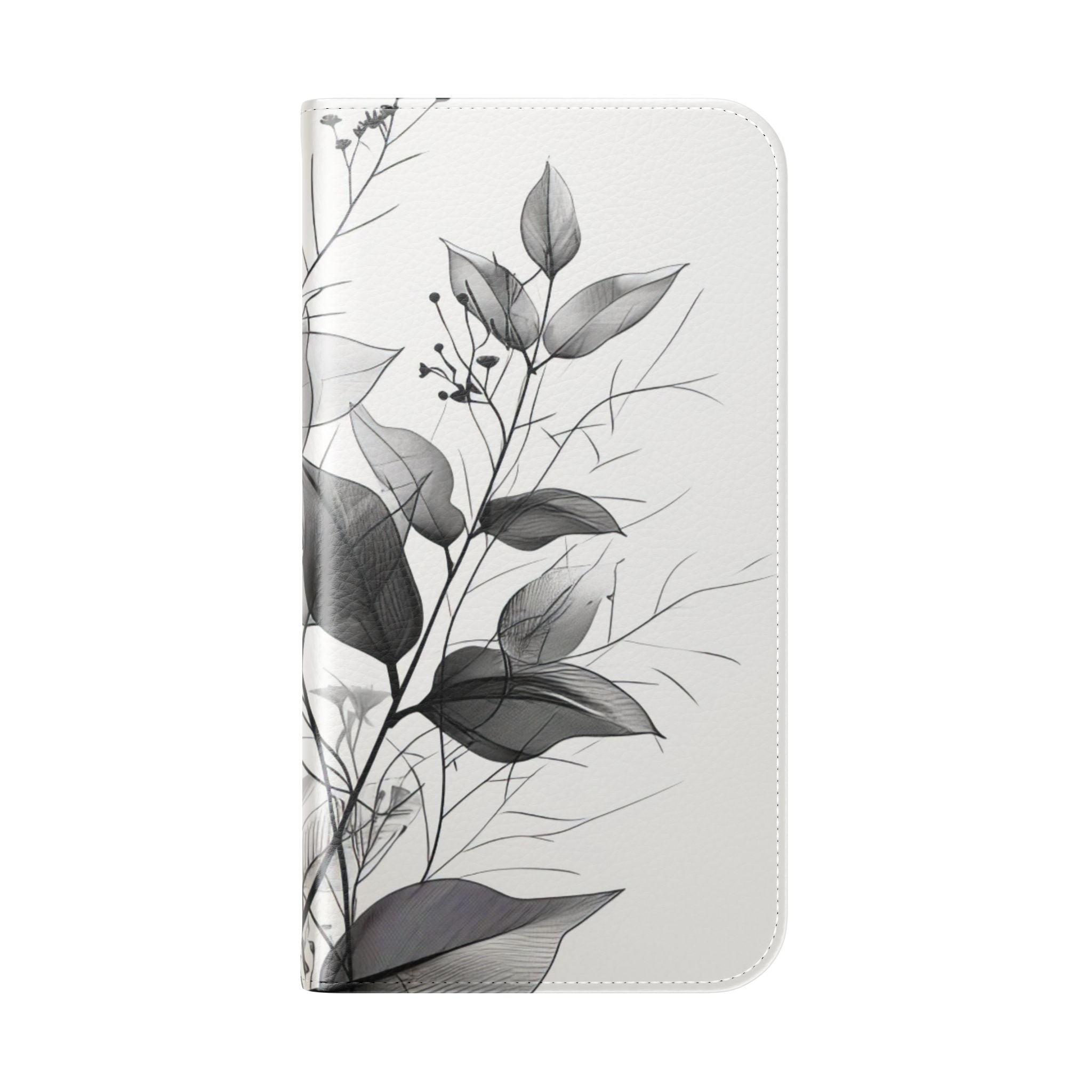 Silver Leaves - iPhone 16  Case - Wallet