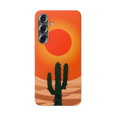 Scorched Saguaro Sunset · Soft Phone Case for Samsung