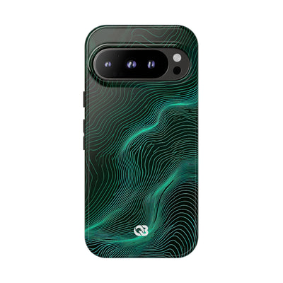 Emerald Topo Ridge · Tough Phone Case for Pixel ·  Green