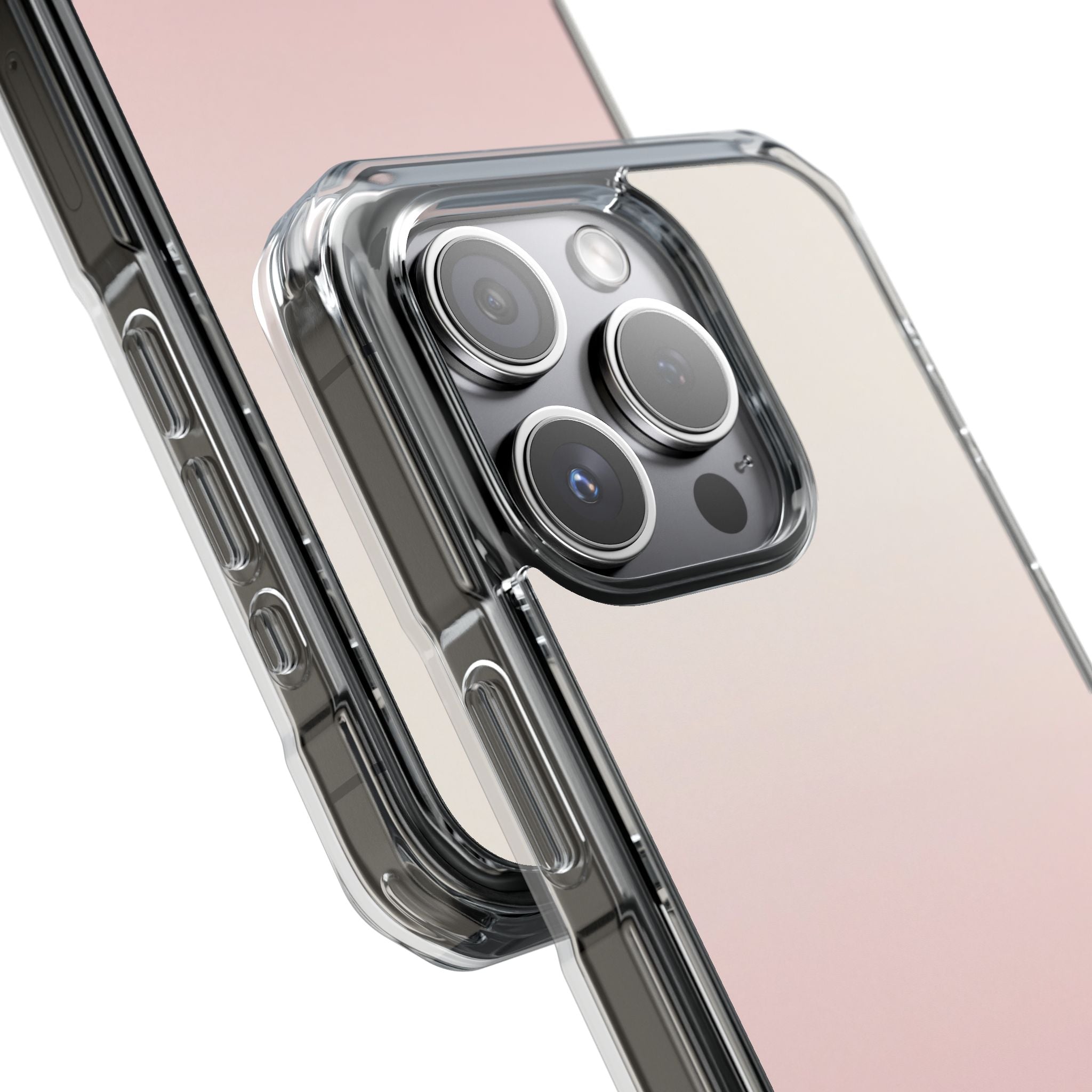Pink Impact MagSafe Phone Case for iPhone - Frosted Blush Horizon