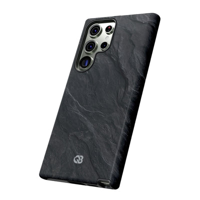 Black Tough Phone Case for Samsung - Midnight Slate Ridge