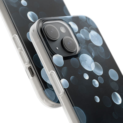 Black Lite Phone Case for iPhone - Silver Orbit Glow