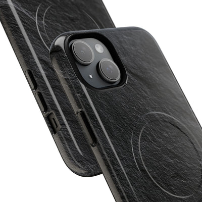 Black Tough 2.0 Magsafe Phone Case for iPhone - Raw Obsidian Slate