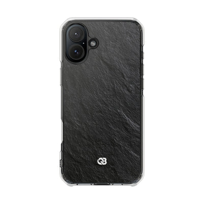 Obsidian Slate · Clear Impact Magnetic Phone Case for iPhone ·  Black