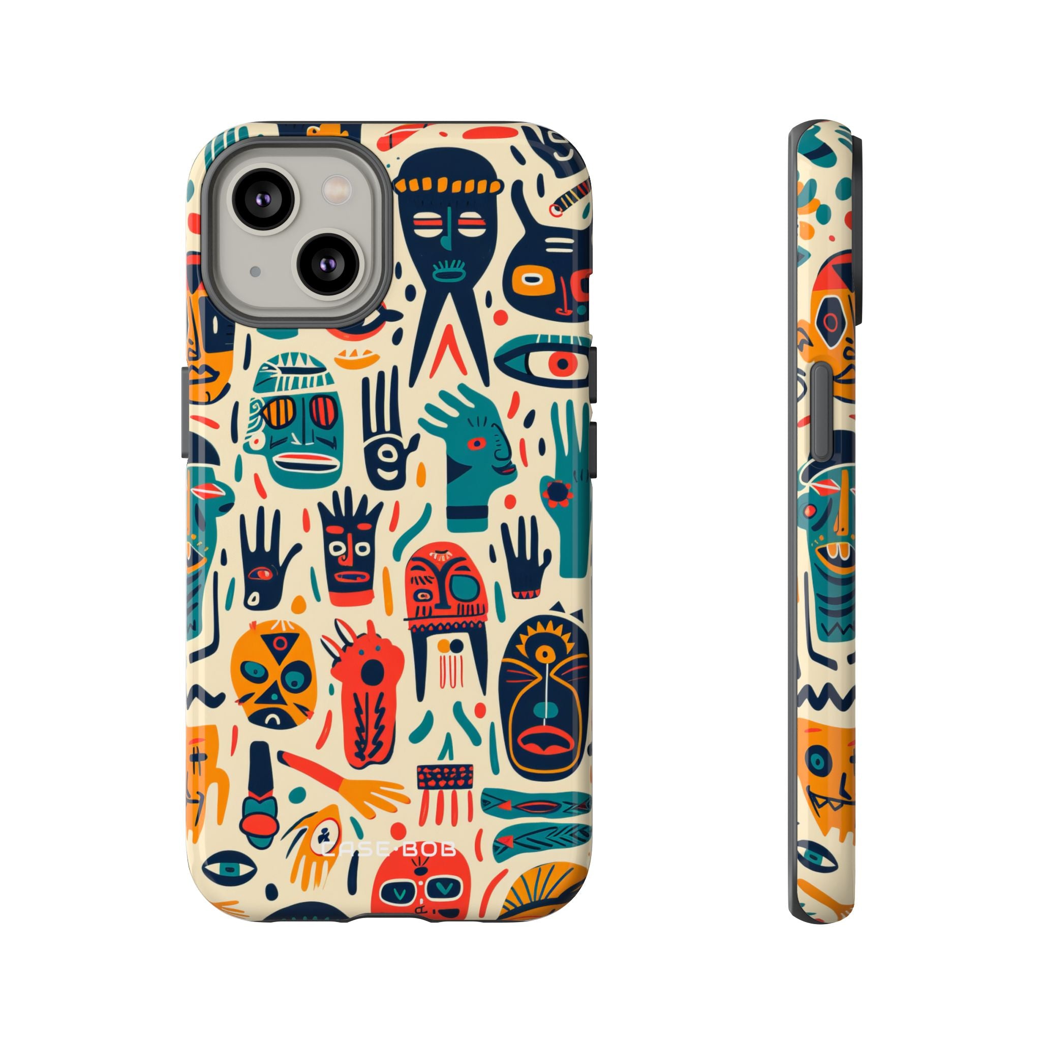 Lebendige Gesichter iPhone 14 Case - Tough