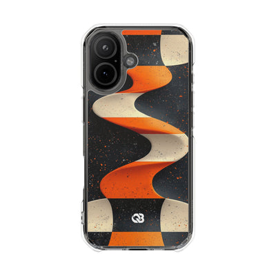 Orange Grit Twist · Impact Handyhülle für iPhone · Magsafe