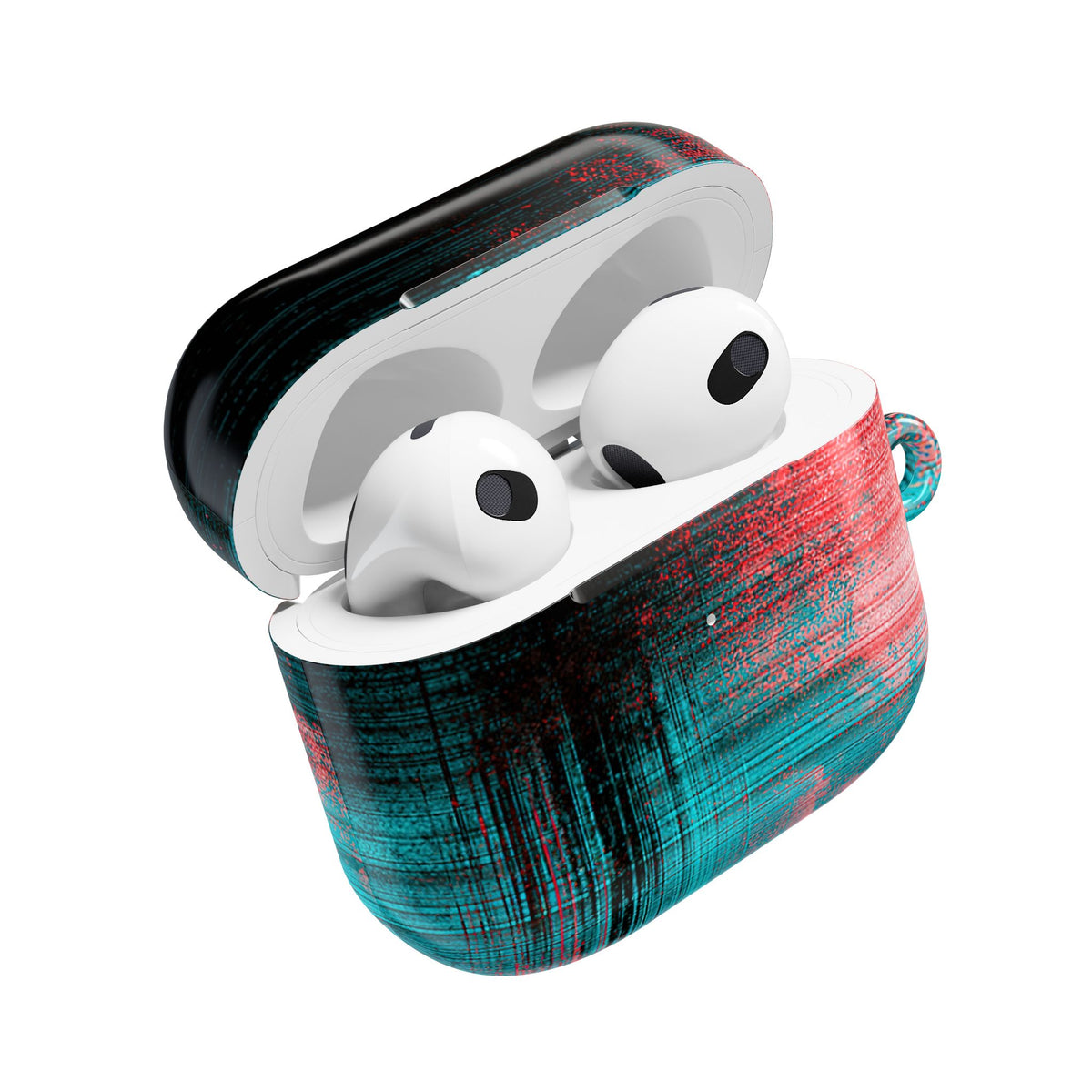 Digital Signal Drift · Hard Case for AirPods & AirPods Pro · Black